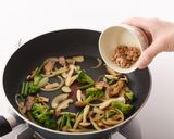 お野菜たっぷり納豆ペペロンチーノ作り方8写真