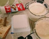 甘酒×牛乳×豆腐×練乳で真っ白プリン♪作り方1写真