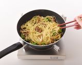 お野菜たっぷり納豆ペペロンチーノ作り方9写真