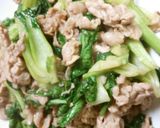 豚肉と小松菜のオイスターソース炒め　④作り方5写真