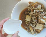 レンジで簡単☆厚揚げときのこのそぼろ煮。作り方7写真