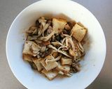レンジで簡単☆厚揚げときのこのそぼろ煮。作り方8写真