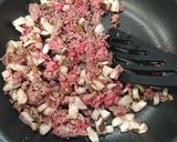 ご飯にぴったり！しいたけとねぎの肉そぼろ作り方4写真