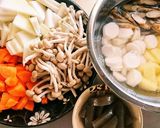 野菜がたっぷり♪圧力鍋で柔かもつ煮込み❗作り方2写真