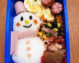 簡単☆雪だるまのキャラ弁作り方5写真