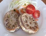 簡単☆免疫力up☆れんこんのはさみ焼き作り方4写真