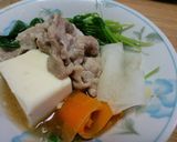 シンプル豆苗の簡単お鍋♪作り方3写真