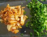 韓国風チヂミ②(キムチ・万能ねぎ)作り方2写真