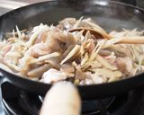 ゴボウ・豚肉・蒟蒻の味噌炒り煮作り方5写真