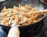 ゴボウ・豚肉・蒟蒻の味噌炒り煮作り方6写真