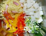 柔らかい☆ポテト ベーコン 餅オムレツ♡作り方1写真