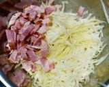 じゃがいも ベーコン 卵 チーズガレット作り方1写真