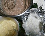 バレンタインに♪とろけるチョコマーブル✨作り方4写真
