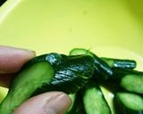 蛇腹胡瓜とたこの酢の物☆作り方1写真