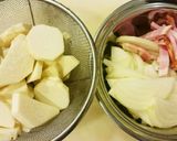 里芋のジャーマンポテト☆和風カレー味作り方1写真