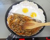 根菜たっぷり豚キムチ丼作り方3写真