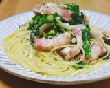 菜の花クリームパスタ作り方9写真