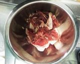 豚肉と揚げ野菜の黒酢あんかけ作り方1写真