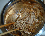 旬☆きんぴらごぼうの焼き秋刀魚和え作り方4写真