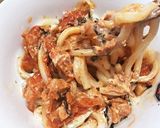 韓国の唐辛子ツナ缶で☆マヨ辛ビビンうどん作り方4写真