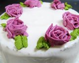 豆乳ホイップに紫芋パウダーで★薔薇デコ作り方5写真