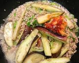 ナスとひき肉の豆板醤炒め作り方3写真