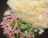 魚肉ソーセージピリ辛炒飯・ごはんですょ作り方3写真