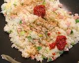 魚肉ソーセージピリ辛炒飯・ごはんですょ作り方4写真