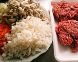 簡単❗肉・野菜たっぷりミートソース(^^作り方1写真