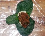 葉包み味噌玉（お弁当用味噌汁の素）作り方4写真