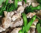 鶏肉とスティックブロッコリーのパスタ♪作り方2写真