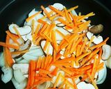 鮭と野菜のフライパン蒸し作り方1写真