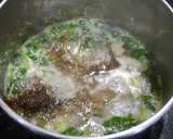 簡単！小松菜の味噌汁(とろろこんぶ)作り方3写真