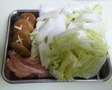 白菜と鶏肉の豆乳煮作り方1写真