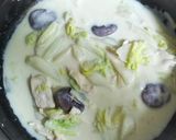 白菜と鶏肉の豆乳煮作り方5写真