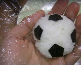 【サッカーボールおにぎり】の作り方作り方7写真