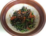 春菊とひじきの胡麻和え作り方4写真