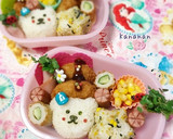 簡単！ダブルくまちゃん弁当 幼稚園作り方2写真