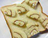 ロールケーキと苺とグミのトースト作り方3写真