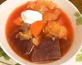 たっぷり野菜のボルシチ風スープ作り方5写真