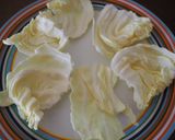 オリーブオイル納豆onキャベツボート作り方1写真