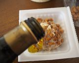 オリーブオイル納豆onキャベツボート作り方3写真
