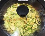 簡単☆ふんわり納豆と野菜の薄焼お好み焼き作り方7写真