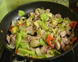 お肉柔らか野菜炒め作り方6写真