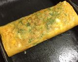 セロリの葉で厚焼き玉子作り方3写真