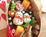 バレンタイン弁当♡スノーマン♡簡単キャラ作り方4写真