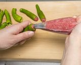 ししとうの牛肉詰め作り方4写真