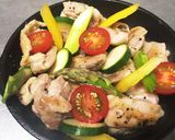 若鶏と彩り野菜のアイオリチーズ焼き作り方5写真