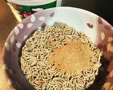 インスタントそばレンジ試験(^.^)作り方1写真