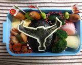 キャラ弁☆キュウレンジャーオウシブラック作り方3写真